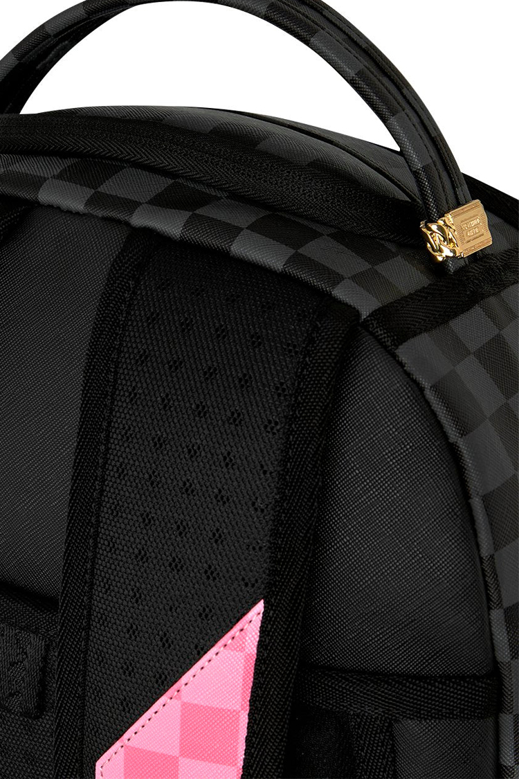 תיק גב ספרייגראונד SPRAYGROUND שחור ורוד Pink Panther On The Run תבליט כריש הפנתר הוורוד למחשב