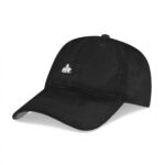 כובע בייסבול BALR באלר שחור גברים כובע מצחיה רקמת לוגו קדמית רצועה מתכווננת קזואל