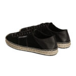 נעלי אספרדיל דולצה וגבאנה DOLCE&GABBANA שחור גברים נעליים espadrilles in split עור עגל חבל