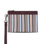 תיק קלאץ AINKER אינקר צבעוני גברים תיק יד Stripe 815 ניילון עור חצי מבריק רוכסן כרטיסים