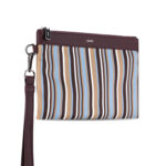 תיק קלאץ AINKER אינקר צבעוני גברים תיק יד Stripe 815 ניילון עור חצי מבריק רוכסן כרטיסים