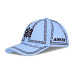 כובע בייסבול אינקר AINKER פרחוני תכלת לוגו כפול כותנה מתכוונן