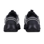סניקרס עור AINKER אינקר שחור גברים נעליים Round Ball Leather גזרת מיד סוליה משוננת