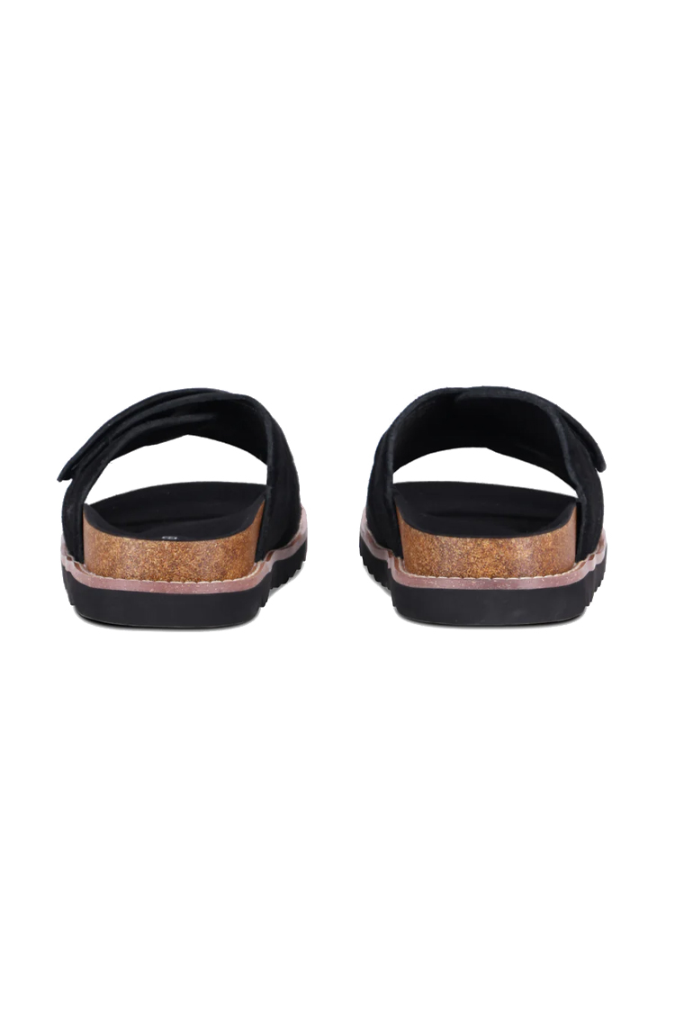 כפכפי זמש AINKER אינקר שחור גברים כפכפים Regent Suede מדרס שעם רצועה אחת סקוץ