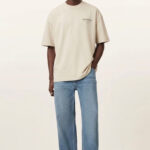 טי שירט קרם Underground Oversized
