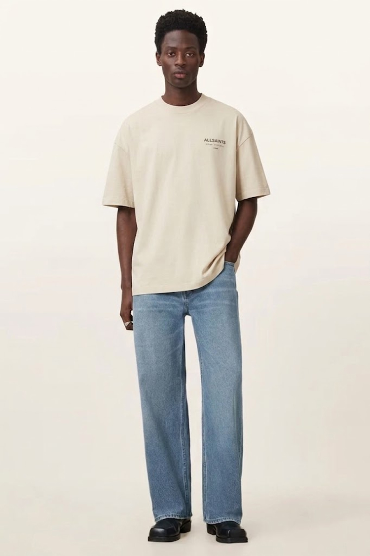 טי שירט קרם Underground Oversized