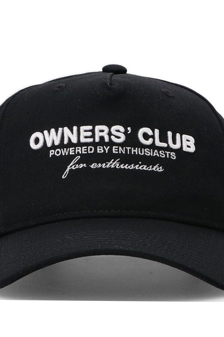 כובע בייסבול REPRESENT רפרזנט שחור גברים כובע מצחיה Owners Club רקמה קדמית רצועה מתכווננת