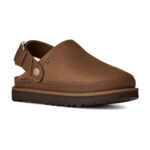 כפכפי עור אג UGG נשים חום כהה עור נובוק סוליית EVA דגם Goldenstar villa clog רצועת עור