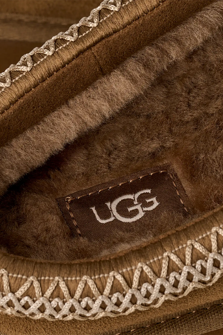 כפכפי פלטפורמה זמש אג UGG נשים חום ברונזה סוליה 4.5 ס”מ דגם Tazz ii תפרים בולטים