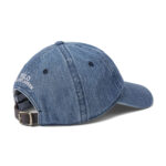 כובע בייסבול פולו ראלף לורן POLO RALPH LAUREN גברים נשים ג’ינס דנים כחול רצועת עור רקמת לוגו פוני דגם Polo Pony