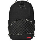 תיק גב ספרייגראונד SPRAYGROUND גברים נשים שחור ג’ינס פרום תבליט כריש דגם Denim tear shark תא למחשב