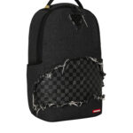 תיק גב ספרייגראונד SPRAYGROUND גברים נשים שחור ג’ינס פרום תבליט כריש דגם Denim tear shark תא למחשב