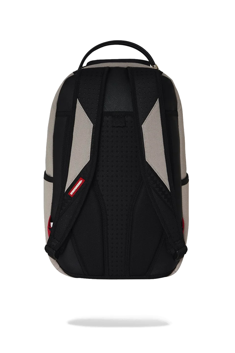 תיק גב ספרייגראונד SPRAYGROUND גברים נשים אפור ג’ינס פרום תבליט כריש דגם Cream denim tear shark תא למחשב