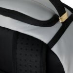 תיק גב ספרייגראונד SPRAYGROUND גברים נשים אפור ניילון רקמת כריש דגם Shark central tonal תא למחשב