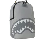 תיק גב ספרייגראונד SPRAYGROUND גברים נשים אפור ניילון רקמת כריש דגם Shark central tonal תא למחשב
