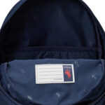 תיק גב פולו ראלף לורן POLO RALPH LAUREN כחול כהה נייבי כותנה מחשב נייד דובי פולו Polo Bear כיסי בקבוקים