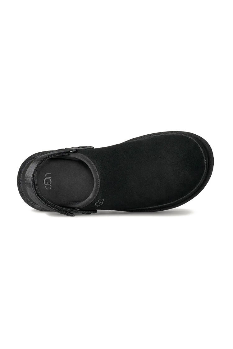 כפכפי זמש אג UGG שחור גברים דגם Goldencoast Clog II רצועת TPU סוליית EVA לוגו מותג