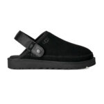 כפכפי זמש אג UGG שחור גברים דגם Goldencoast Clog II רצועת TPU סוליית EVA לוגו מותג