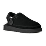 כפכפי זמש אג UGG שחור גברים דגם Goldencoast Clog II רצועת TPU סוליית EVA לוגו מותג