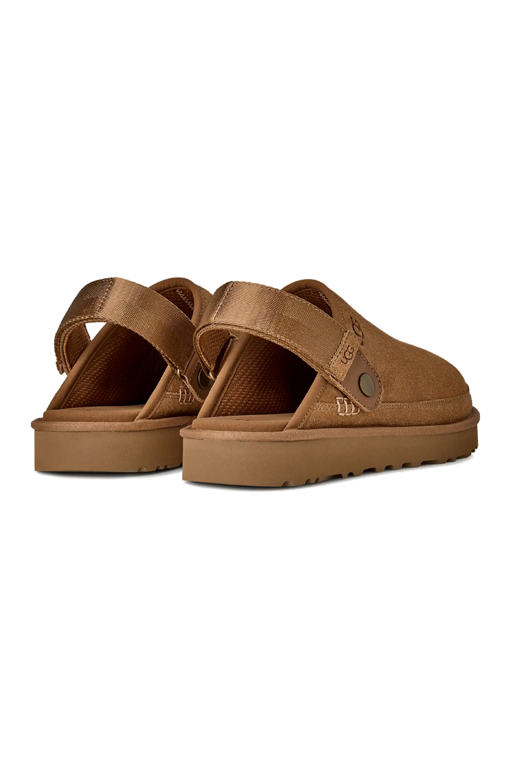 כפכפי זמש אג UGG חום גברים דגם Goldencoast Clog II רצועת TPU סוליית EVA לוגו מותג