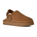 כפכפי זמש אג UGG חום גברים דגם Goldencoast Clog II רצועת TPU סוליית EVA לוגו מותג