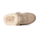 פכפי מיולז זמש UGG נשים קרם דגם Lowmel Mule בטנת צמר שרוכים קונטרסט
