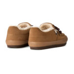 נעלי מוקסין אג UGG חום זמש דגם Quill slip-on בטנה צמרירית שרוכי עור סוליית גומי