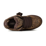 סניקרס אג UGG חום מנוקד זמש בד רשת גזרת מיד דגם Lowmel spotted ריפוד פרוותי סוליית EVA