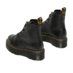 מגפי עור דוקטור מרטנס DR. MARTENS שחור עור Nappa דגם Sinclair רוכסן קדמי וינטג’ משופשף