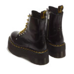 מגפי פלטפורמה דוקטור מרטינס DR. MARTENS שחור עור buttero דגם Jadon Max רוכסן צד סוליה 5.6 ס”מ