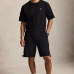 טי שירט פולו ראלף לורן POLO RALPH LAUREN שחור כותנה נינוח דגם Relaxed fit jersey רקמת לוגו חזה