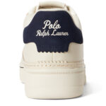 סניקרס פולו ראלף לורן POLO RALPH LAUREN שמנת עור גזרת מיד דגם Masters court leather trainer