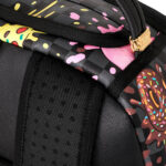 תיק גב ספרייגראונד SPRAYGROUND שחור פוליויניל דמוי עור מחשב נייד דגם Looney tunes taz beast feast הדפס טאז משבצות