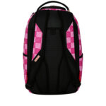 תיק גב ספרייגראונד SPRAYGROUND ורוד ספיאנו PVC מחשב נייד דגם New AI pattern הדפס דיגיטלי מלתעות כריש