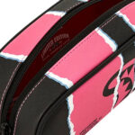 קלמר ספרייגראונד SPRAYGROUND ורוד דמוי עור פוליויניל דגם Shark central duality tear קרעים מלתעות כריש רוכסן
