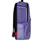 תיק גב ספרייגראונד SPRAYGROUND שחור סגול פוליויניל דמוי עור דו צדדי דגם New reversible backpack v2 מלתעות כריש