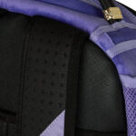 תיק גב ספרייגראונד SPRAYGROUND שחור סגול פוליויניל דמוי עור דו צדדי דגם New reversible backpack v2 מלתעות כריש