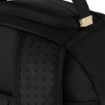 תיק גב ספרייגראונד SPRAYGROUND גברים נשים שחור ניילון רקמת כריש דגם Shark central tonal תא למחשב
