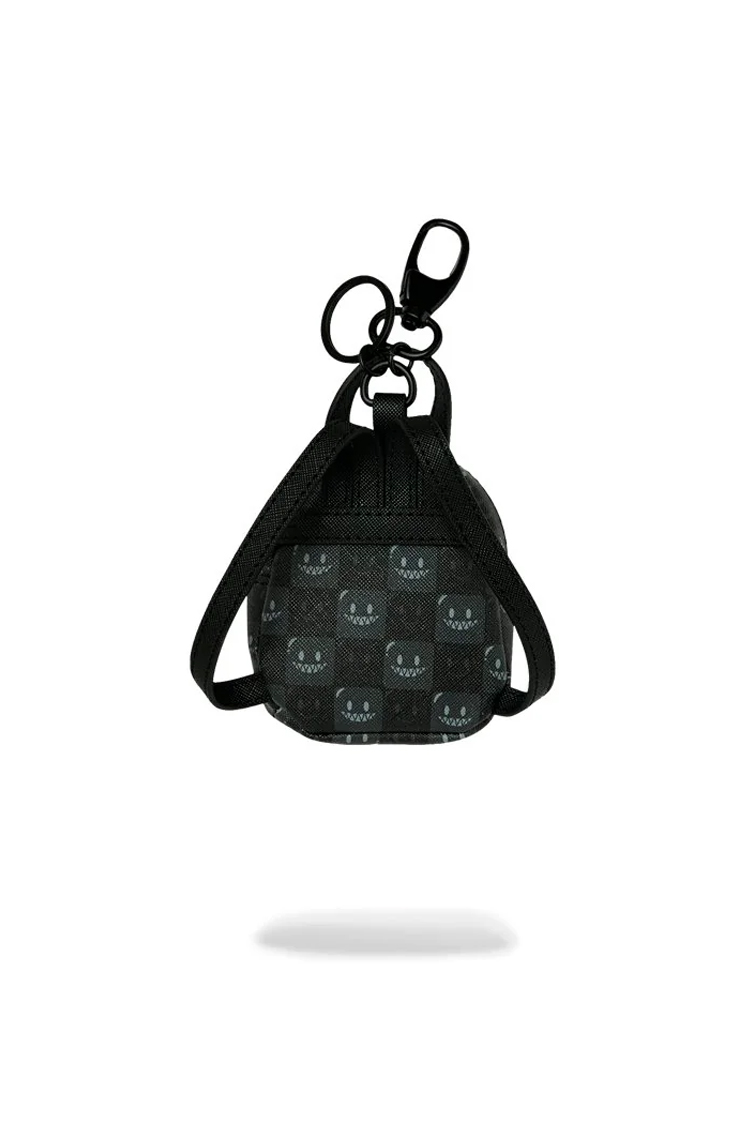 מחזיק מפתחות ספרייגראונד SPRAYGROUND שחור תיק גב פוליאסטר דגם Sharks in paris wtf bubble מלתעות כריש משבצות אבזם מטאלי