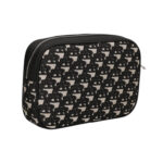 תיק קלאץ באוור BALR שחור פוליאסטר דגם Mini Jacquard Clutch זאקארד לוגו רצועה נשלפת