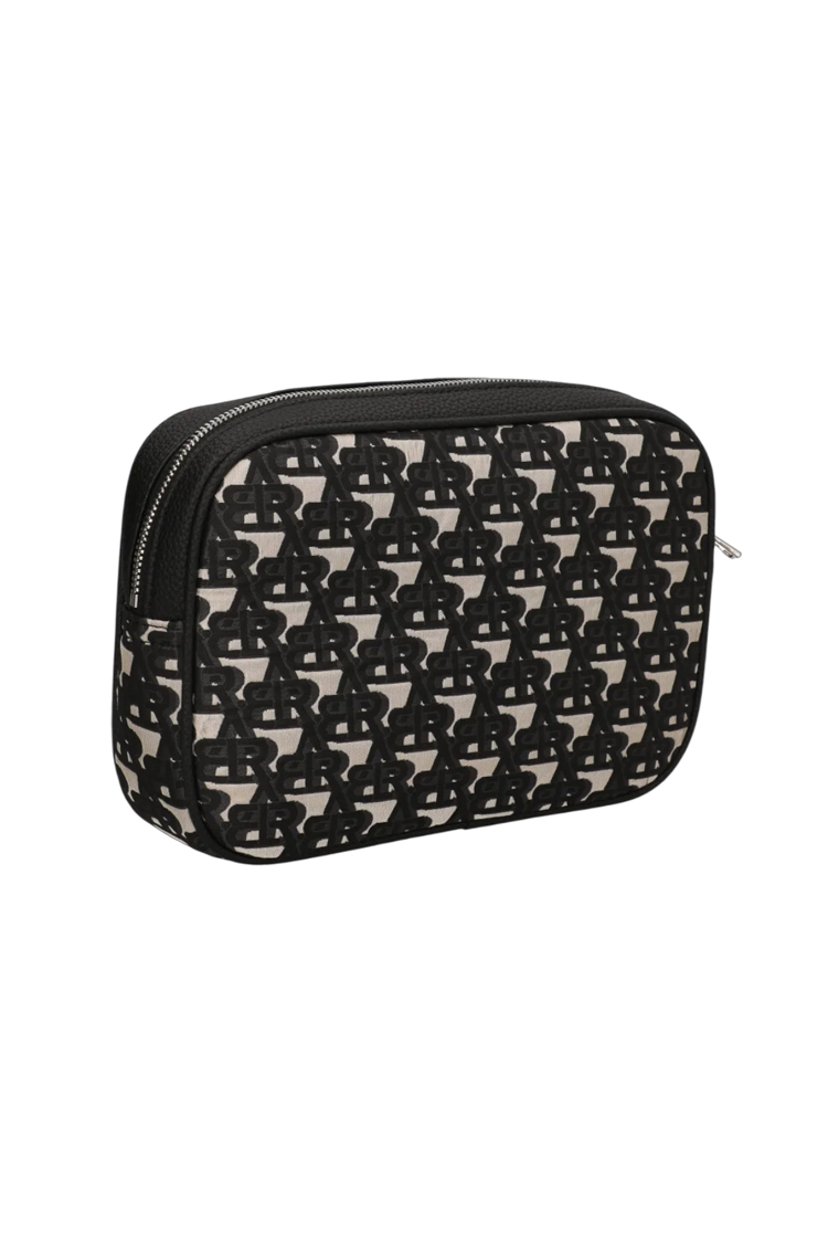 תיק קלאץ באוור BALR שחור פוליאסטר דגם Mini Jacquard Clutch זאקארד לוגו רצועה נשלפת
