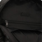 תיק גב באוור BALR שחור טקסטיל עור דגם Checkered Backpack משבצות לוגו תא למחשב