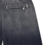 מכנס שורט איינקר AINKER שחור דהוי כותנה דגם Cotton wash 1108 שרוך משיכה לוגו מלפנים ומאחור