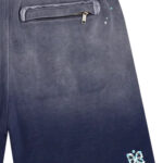 מכנס שורט איינקר AINKER כחול דהוי כותנה דגם Cotton wash 1108 שרוך משיכה לוגו מלפנים ומאחור
