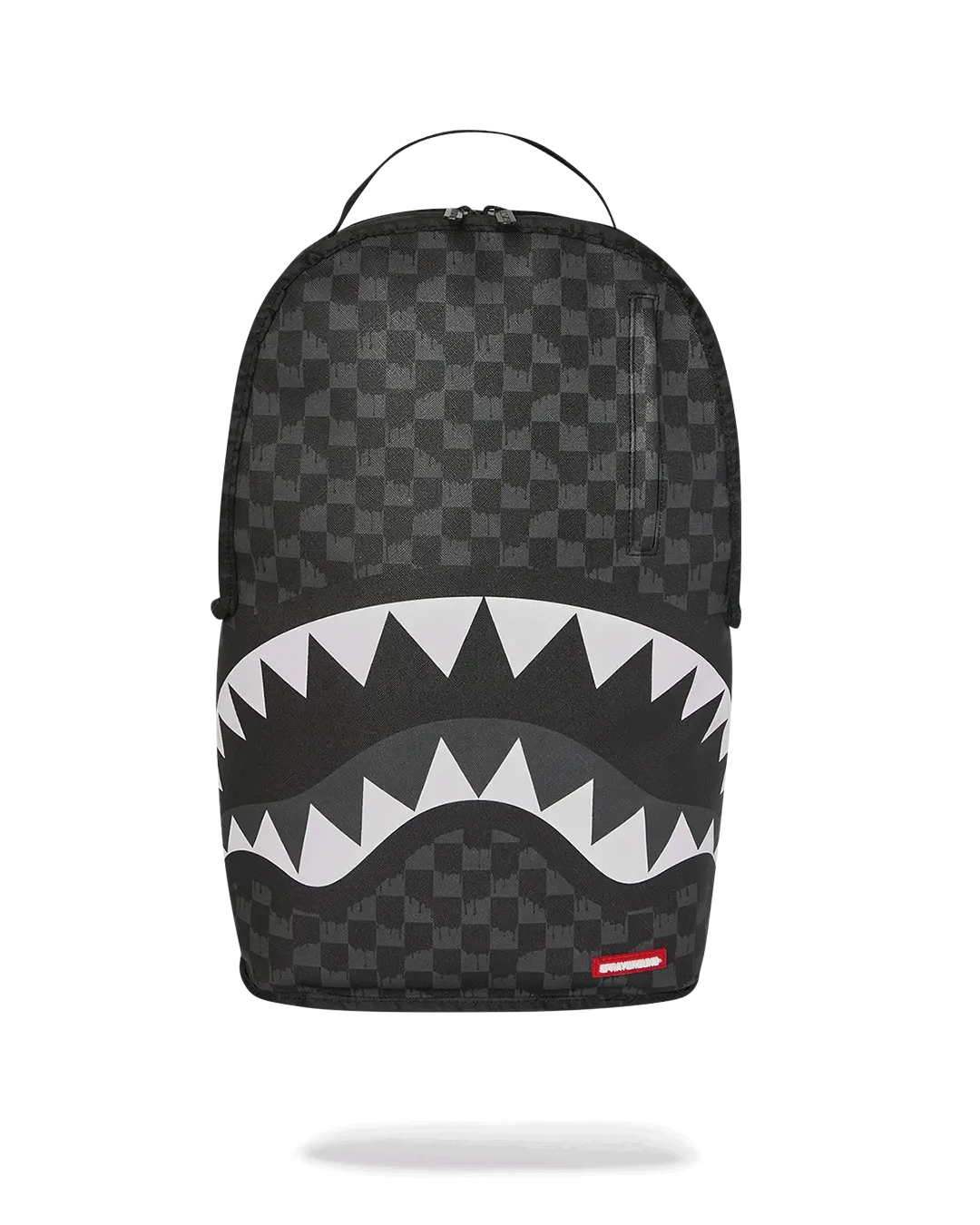 תיק גב ספרייגראונד SPRAYGROUND שחור סגול פוליויניל דמוי עור דו צדדי דגם New reversible backpack v2 מלתעות כריש
