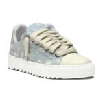 סניקרס נומריס NUMERIS ג’ינס כחול בד עור גזרת מיד דגם Vintage denim שפשופי יד סוליית גומי עבה