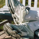 סניקרס ניו באלאנס NEW BALANCE ירוק כסוף טקסטיל גזרת מיד דגם ABZORB 2000 U20002UU בולמי זעזועים