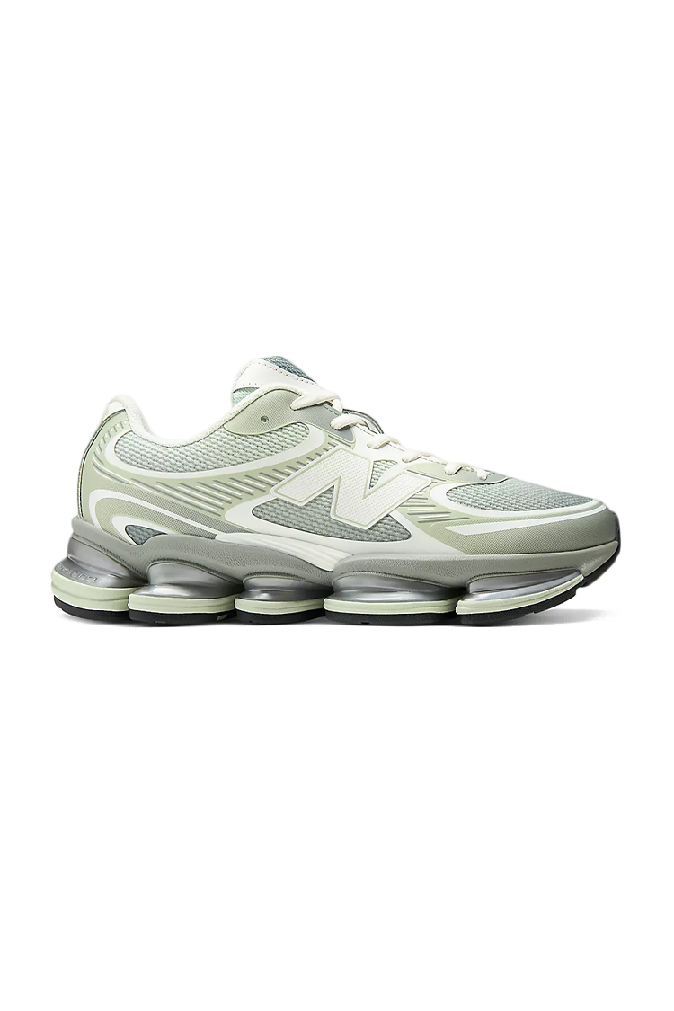 סניקרס ניו באלאנס NEW BALANCE ירוק כסוף טקסטיל גזרת מיד דגם ABZORB 2000 U20002UU בולמי זעזועים