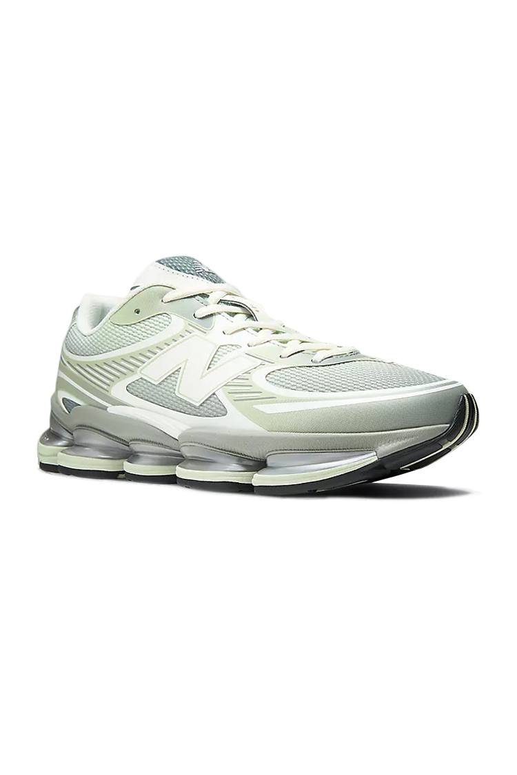 סניקרס ניו באלאנס NEW BALANCE ירוק כסוף טקסטיל גזרת מיד דגם ABZORB 2000 U20002UU בולמי זעזועים