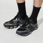 סניקרס ניו באלאנס New Balance ABZORB 2000 שחור כסוף גזרת MID עם סוליית ABZORB ובד רשת נושם